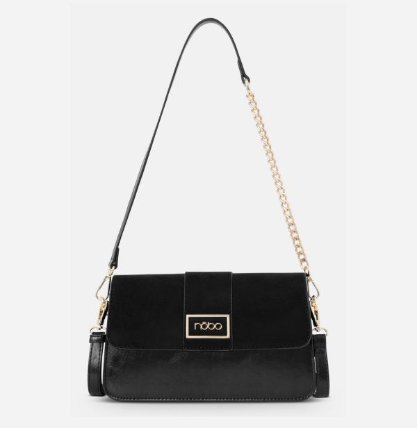 Geantă damă casual de umar piele eco neagră Nobo NBAG-R1730-C020 121