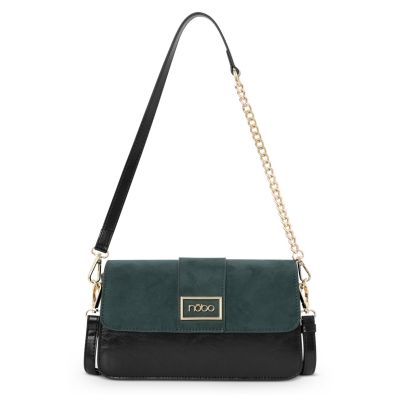 Geantă damă casual de umar piele eco verde petrol Nobo NBAG-R1730-CM08