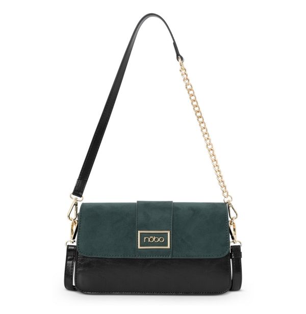 Geantă damă casual de umar piele eco verde petrol Nobo NBAG-R1730-CM08 119