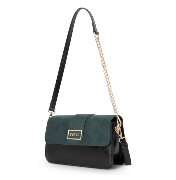 Geanta Casual Dama - Geantă damă casual de umar piele eco verde petrol Nobo NBAG-R1730-CM08
