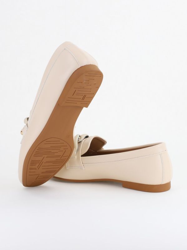 Balerini Dama Eleganti cu Design Lanț Piele Ecologica Bej Mat-BS2069BA2402794 125