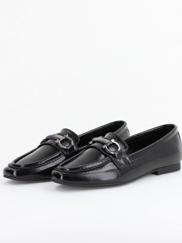 Balerini Dama Eleganti Piele Ecologica Negru Lucios-BS2072BA2402781 120