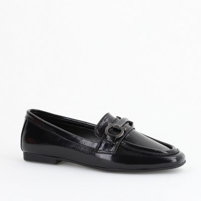 Balerini Dama Eleganti Piele Ecologica Negru Lucios-BS2072BA2402781