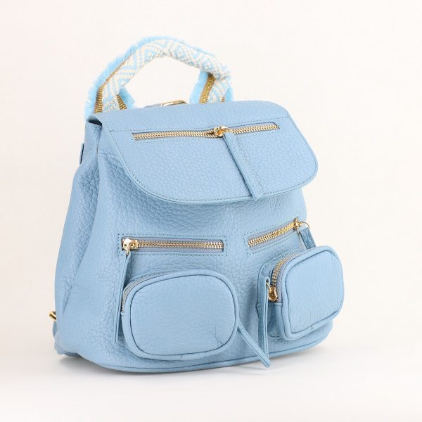 Genti Dama - Mini Rucsac Damă din Piele Ecologică Albastru - Bestini BS24273BV2402250