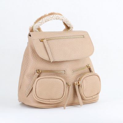 Mini Rucsac Damă din Piele Ecologică Bej - Bestini BS24273BV2402251
