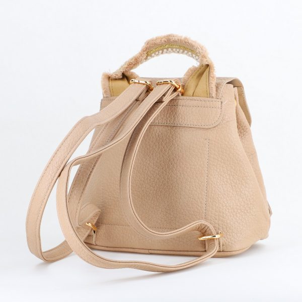 Mini Rucsac Damă din Piele Ecologică Bej - Bestini BS24273BV2402251 119