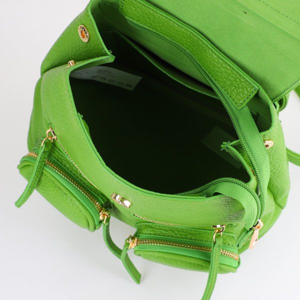 Mini Rucsac Damă din Piele Ecologică Verde - Bestini BS24273BV2402252 122