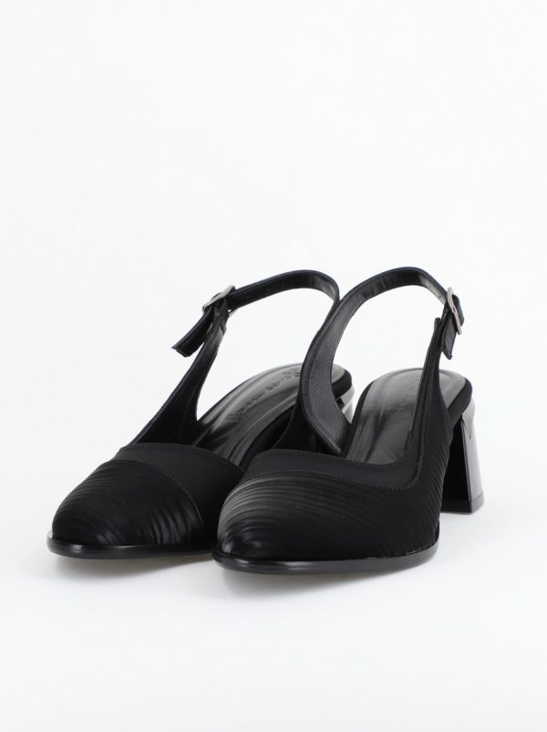 Pantofi Damă cu Toc Gros din Piele Ecologică culoare negru (BS201AY2403859) 120