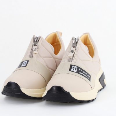 Pantofi sport damă din material sintetic Bej (BS480SP2403812)