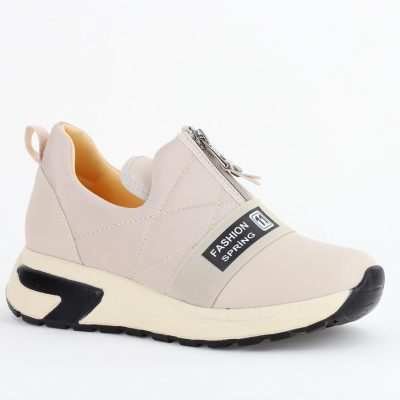 Pantofi sport damă din material sintetic Bej (BS480SP2403812)
