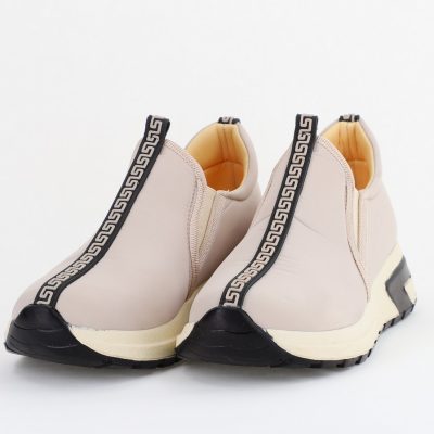 Pantofi sport damă din material sintetic Bej (BS481SP2403809)