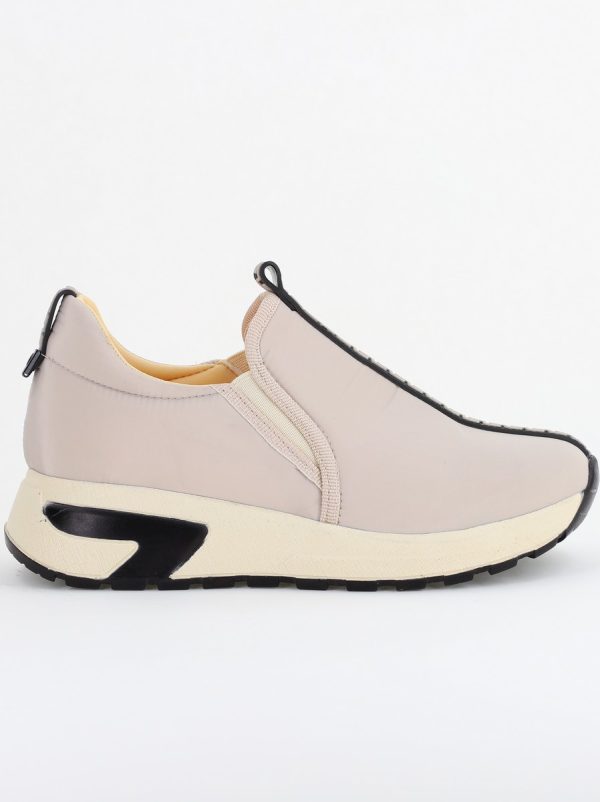 Pantofi sport damă din material sintetic Bej (BS481SP2403809) 121