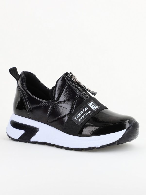 Pantofi Sport Dama - Pantofi sport damă din material sintetic Negru (BS480SP2403811)