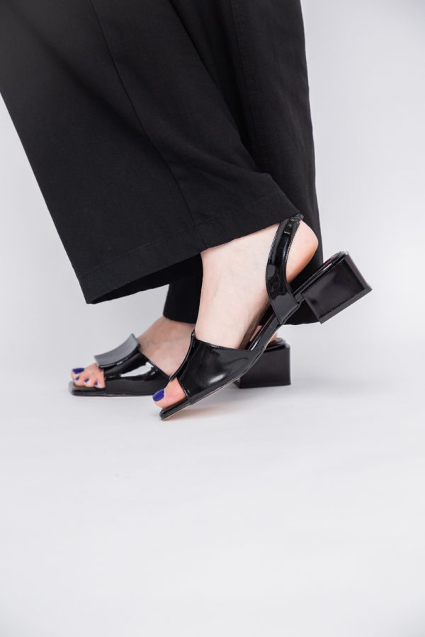 Sandale Dama cu Toc jos culoare Negru BS352SN2403958 119