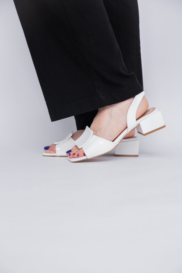Sandale Dama cu Toc jos culoare Alb BS352SN2403959 119