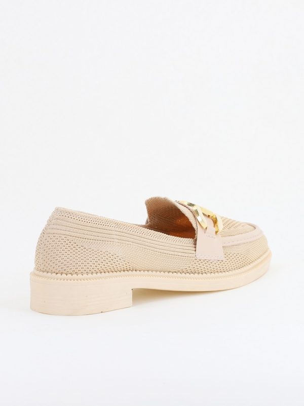 Pantofi eleganți din material sintetic pentru femei, culoare bej BS803AY2404204 121