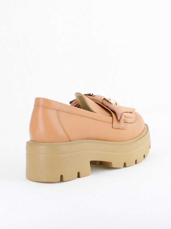 Pantofi Casual Damă din Piele Naturală Box Cappuccino - Leofex BS080LE2404009 128