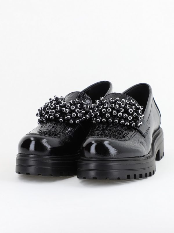 Pantofi casual damă din piele naturală, Leofex Crem Box BS035LE2404006 122