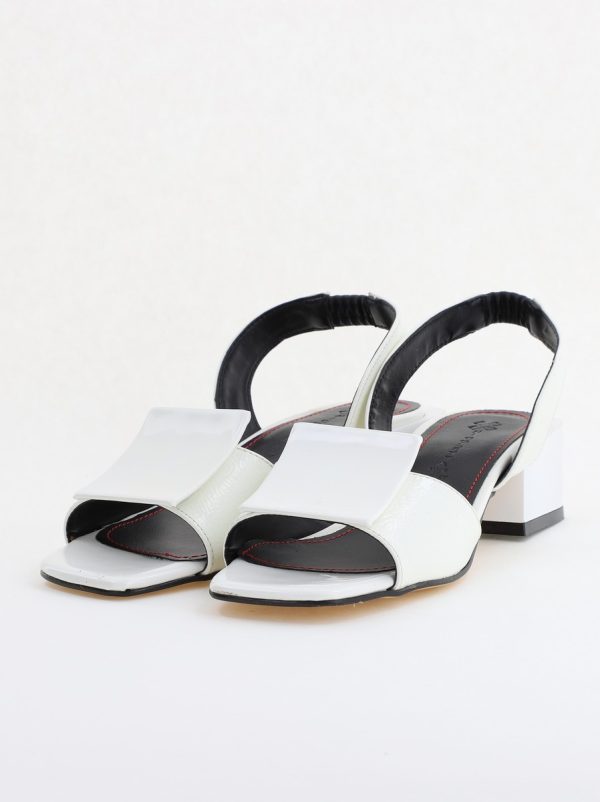 Sandale Dama cu Toc jos culoare Alb BS352SN2403959 120
