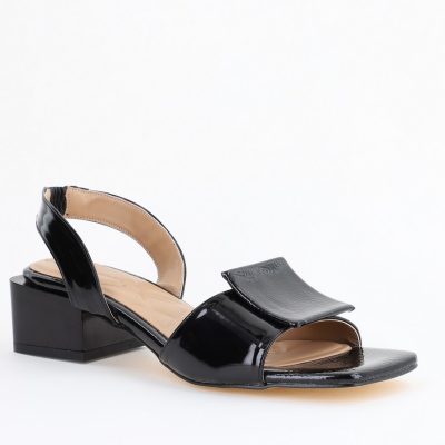 Sandale Dama cu Toc jos culoare Negru BS352SN2403958