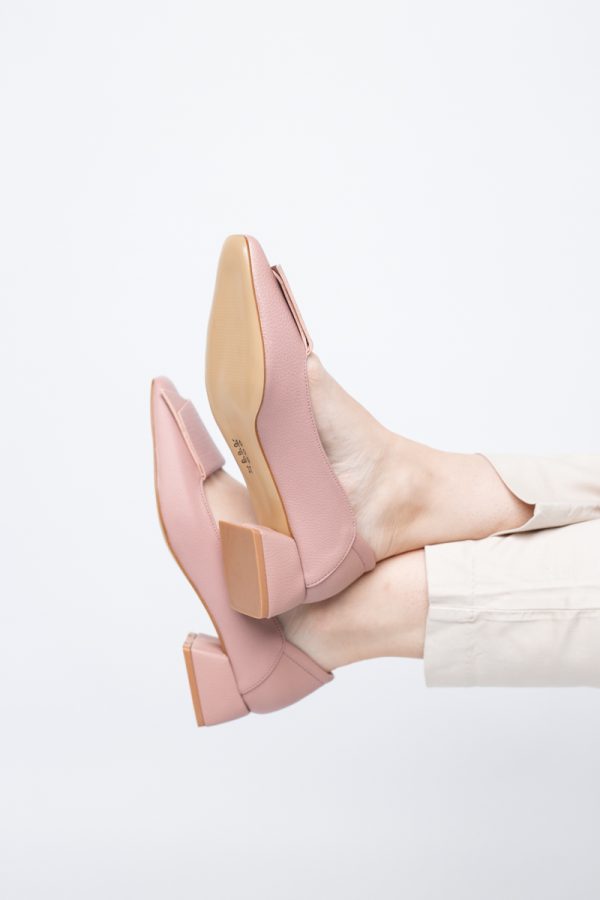 Pantofi Damă cu Toc Jos din Piele Ecologică Rose (BS500D2405288) 121