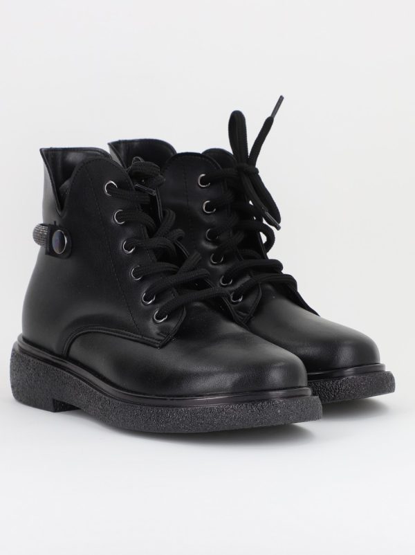 Ghete damă din piele ecologică Negru Mat (BS1034BT2410040) 119