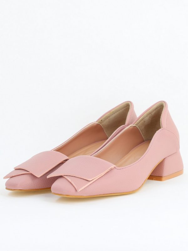 Pantofi Damă cu Toc Jos din Piele Ecologică Rose (BS500D2405288) 120