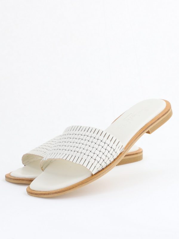 Papuci Damă Fără Toc din Piele Naturală culoare Bej Nicoletta (BS21TR2405526) 120