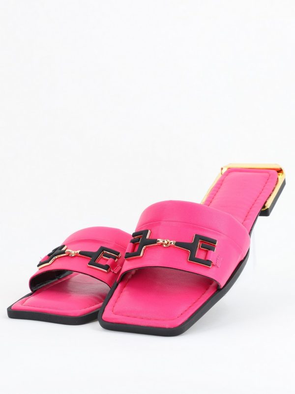 Saboți fără toc Piele Ecologica Fuchsia (BS1022TR2403953) 120
