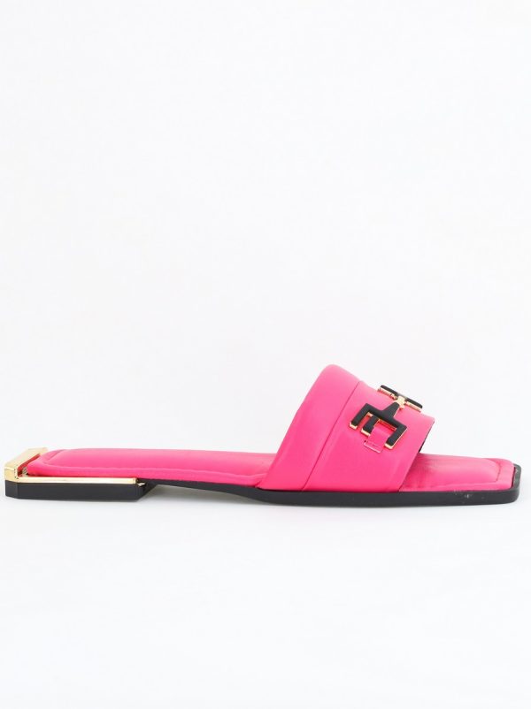 Saboți fără toc Piele Ecologica Fuchsia (BS1022TR2403953) 122