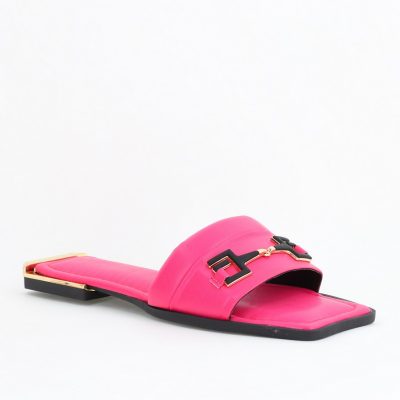 Saboți fără toc Piele Ecologica Fuchsia (BS1022TR2403953)