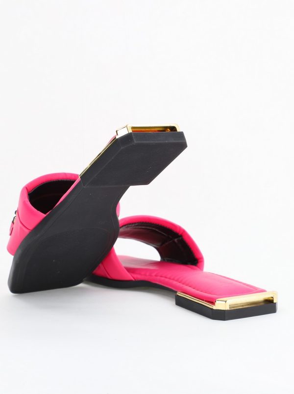 Saboți fără toc Piele Ecologica Fuchsia (BS1022TR2403953) 121