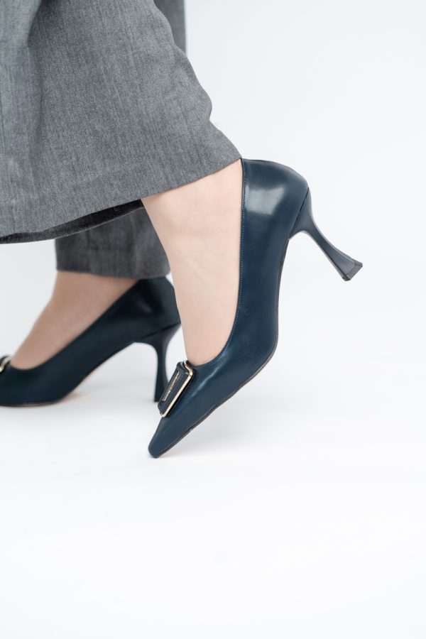 Pantofi Damă Stiletto Bleumarin Mat din Piele Ecologică (BS0202AY2411197) 121