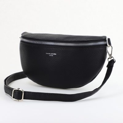 Borsetă damă crossbody neagră David jones