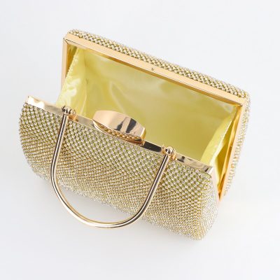 Geantă Clutch Damă pentru Evenimente speciale de Umar Auriu (BS8105V2406011)