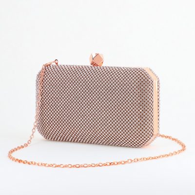 Geantă damă de evenimente speciale cu pietricele Roz sampamie BS9014L2406020