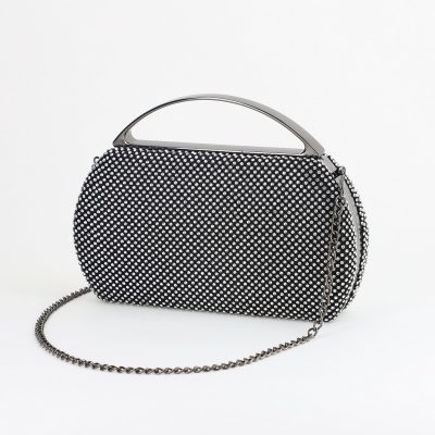 Geantă damă de evenimente speciale cu pietricele Neagră BS8130Z2406005