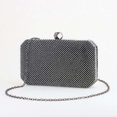 Geantă damă de evenimente speciale cu pietricele Neagră BS9014L2406017