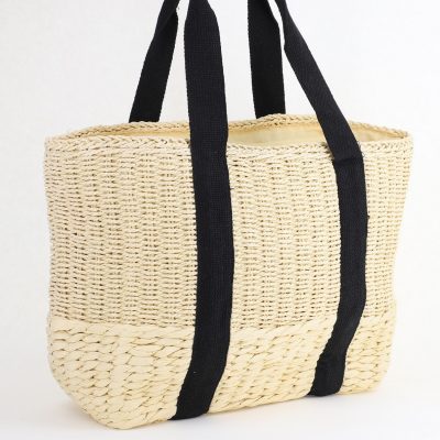 Geantă damă de plajă crem Emeraude (BS2211PJ2406042)
