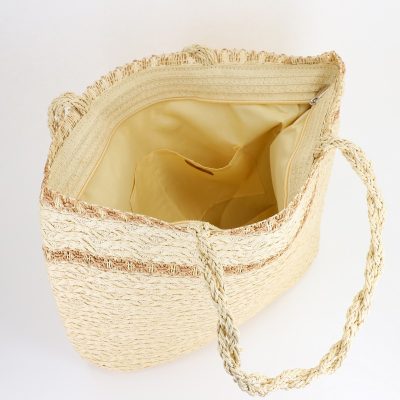 Geantă damă de plajă tip sacosa crem Gerard Pasquier