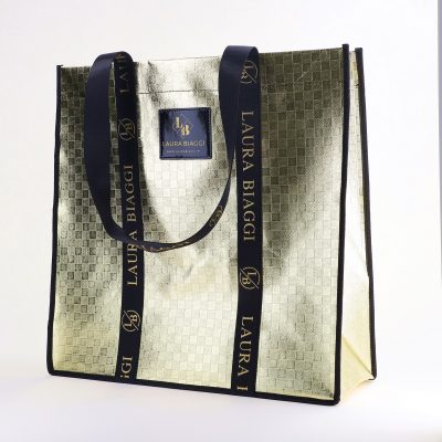 Geantă damă shopper tip sacoșă Auriu Laura Biaggi (BS20023To2406036)