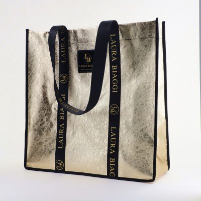 Geantă damă shopper tip sacoșă Auriu Laura Biaggi (BS20036To2406039)