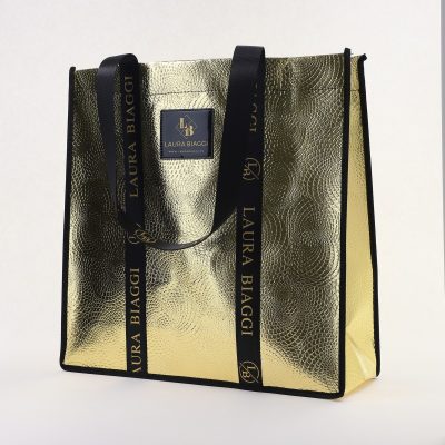 Geantă damă shopper tip sacoșă Auriu Laura Biaggi (BS20078To2406041)