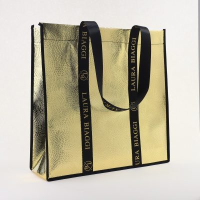 Geantă damă shopper tip sacoșă Auriu Laura Biaggi (BS20078To2406041)