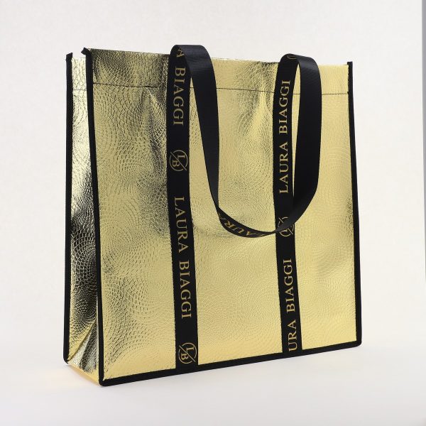 Geantă damă shopper tip sacoșă Auriu Laura Biaggi (BS20078To2406041) 119