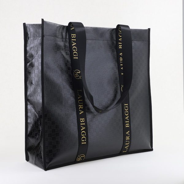 Geantă damă shopper tip sacoșă Neagră Laura Biaggi (BS20023To2406034) 119