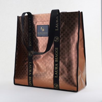 Geantă damă shopper tip sacoșă Bronz Laura Biaggi (BS20023To2406037)