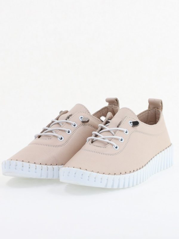 Pantofi Damă Casual Bej Piele Naturală Nicoletta 119