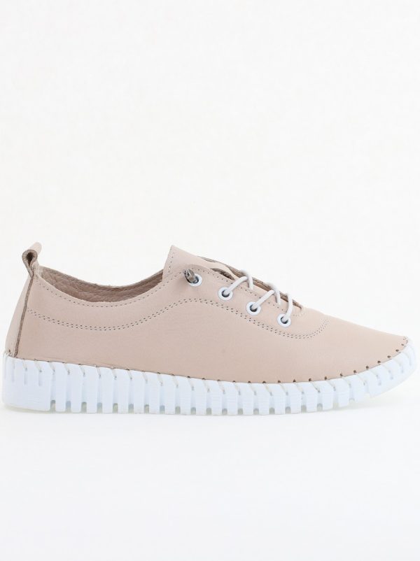 Pantofi Damă Casual Bej Piele Naturală Nicoletta 120