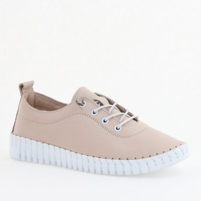 Pantofi Damă Casual Bej Piele Naturală Nicoletta